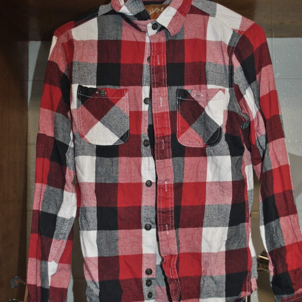Red, white, black flannel